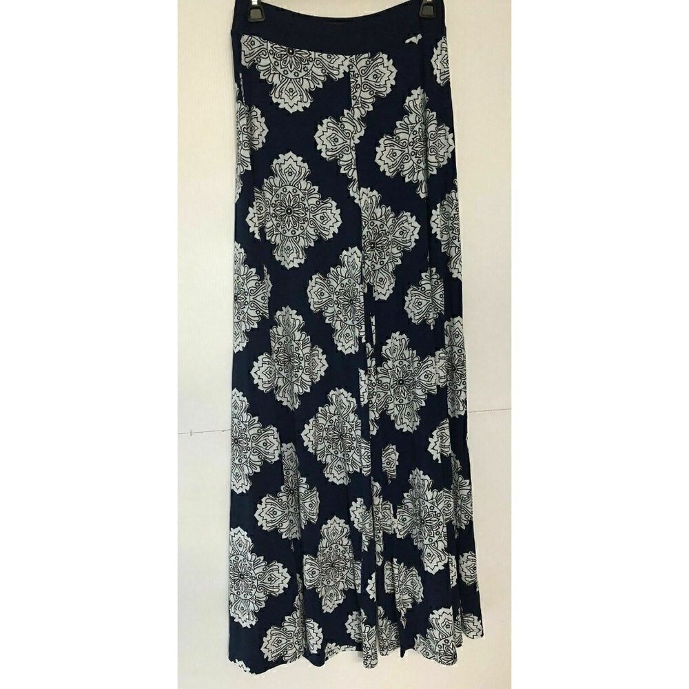 Tigerlily Blue Indigo Wide Leg Printed Pants - Picture 7 of 11